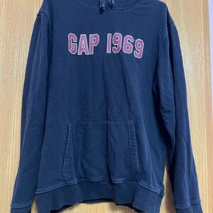 GAP 1969 Navy Hoodie with Red Logo